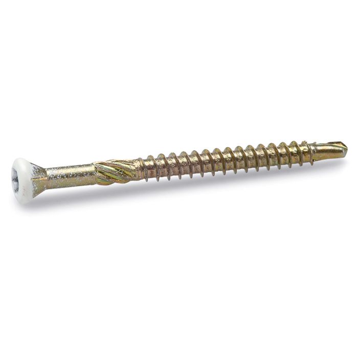 Gulv-/listeskrue 3,2mm hvit 3,2 x 40 mm