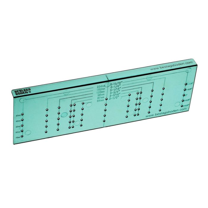 Monteringsmal for knotter/håndtak