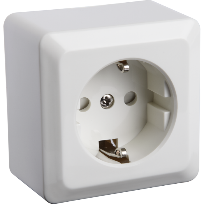 Vegguttak Atia utenpåliggende jordet med barnesikring hvit Gelia