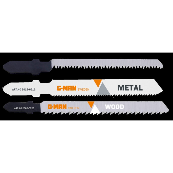 Stikksagbladsett Tre/Metall 5-pak