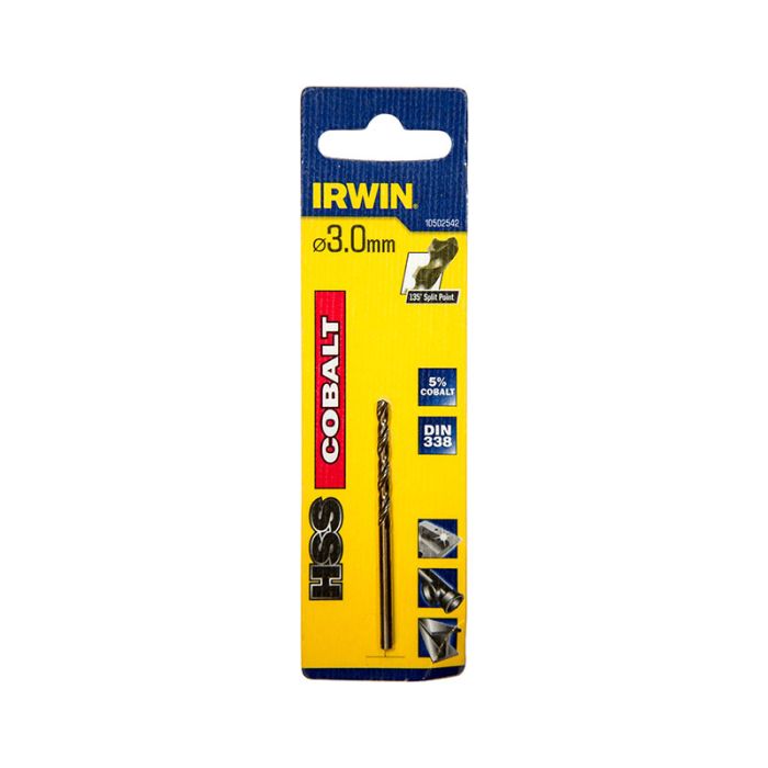 BOR COBOLT HSS 3.0MM IRWIN