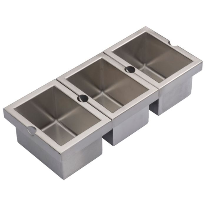 Beholdere, 3 stk Decosteel