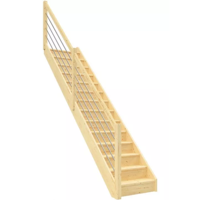 Trapp Paris Rett med ståldreling Dolle