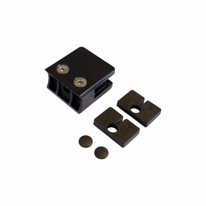 Glassbeslag til Runde Stålstolper Ø42,4 mm PLUS