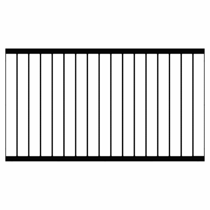 Gjerde Basic Hagegjerde 150x85 cm Svart PLUS