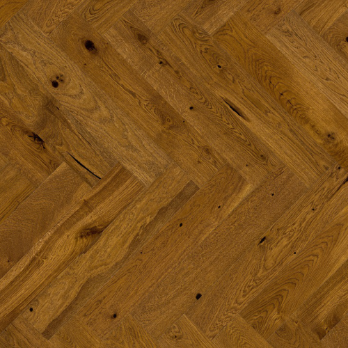 Fiskebeinparkett Eik Brown Sugar Mattlack Barlinek