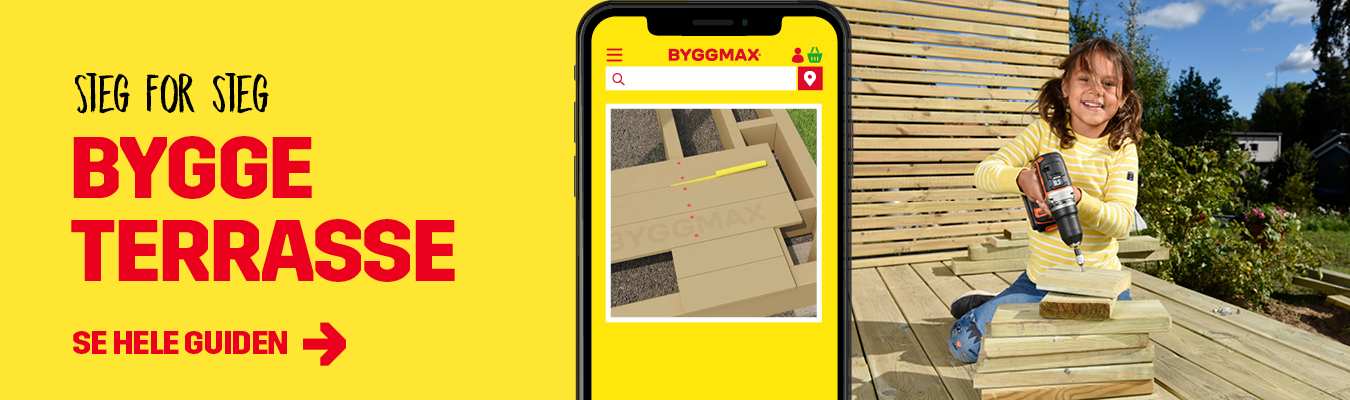 Bygge terrasse - Følg en enkel guide | Byggmax