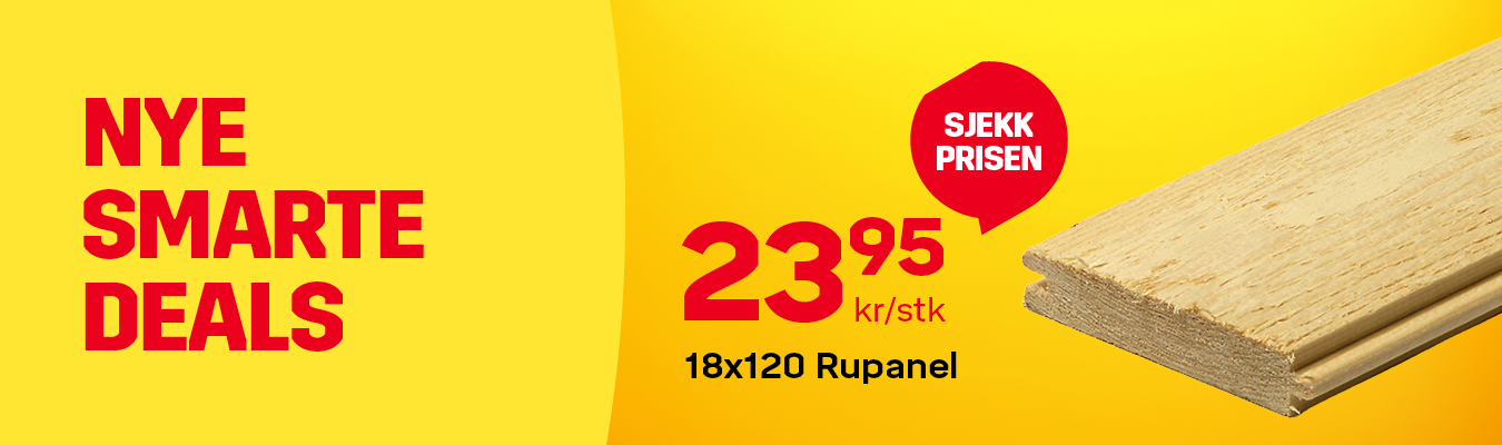 Rupanel for 23.95 kr/stk