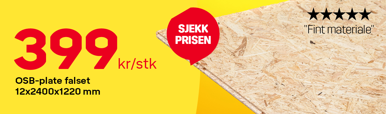 Osb-plater - 12x2400x1220 399kr/st