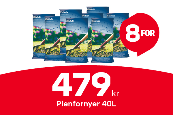 Plenfornyer 40 l. 8 for 499 kr.