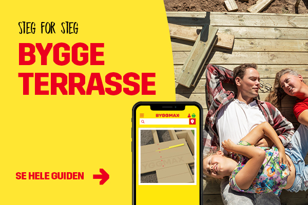 Bygg terrasse - steg for steg-guide