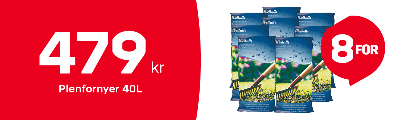 Plenfornyer 40 l. 8 for 499 kr.