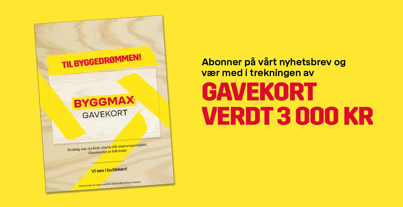 Vinn gavekort | Byggmax