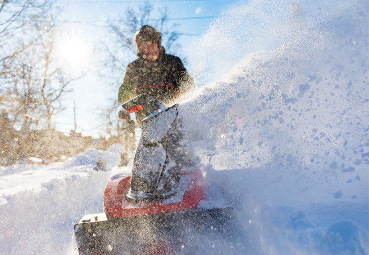 Måk snø med stil 