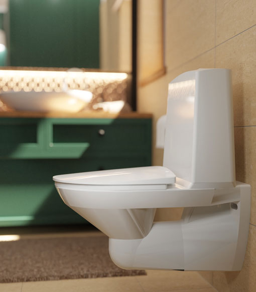 Installere vegghengt toalett | Byggmax