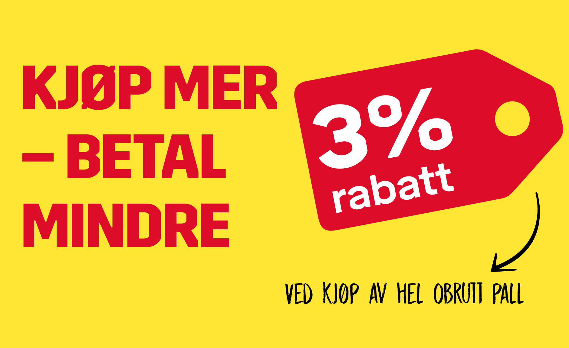 Kj&oslash;p helpall &ndash; f&aring; 3 % rabatt hos Byggmax